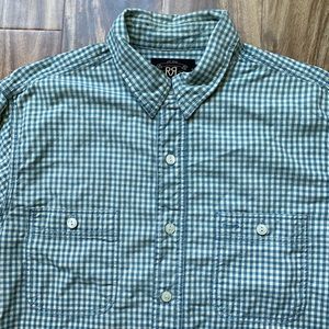 Ralph Laurel RRL Gingham Button Down Shirt M
